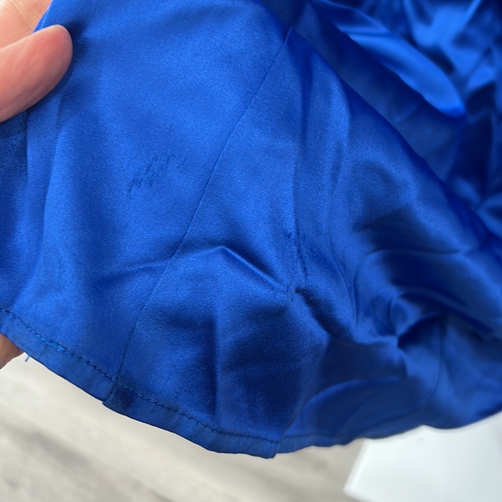 SAU LEE Preston Dress one shoulder blue - Picture 11 of 13